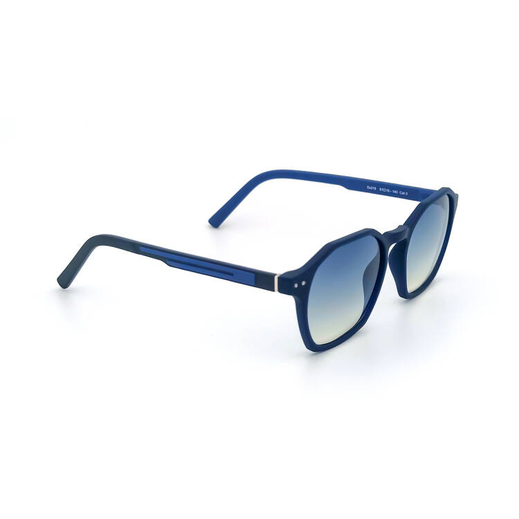 Köşeli Tasarım Mavi Saplı Güneş Gözlüğü SS 319-CRB03 - 2