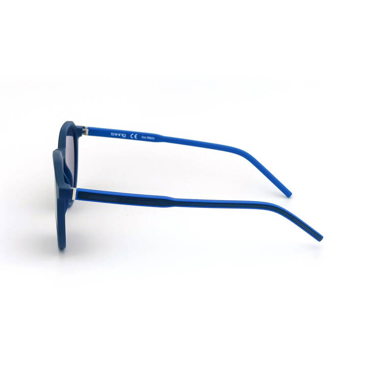 Mavi Sap Tasarımlı Yuvarlak Güneş Gözlüğü SS 297-CRB03 - 3