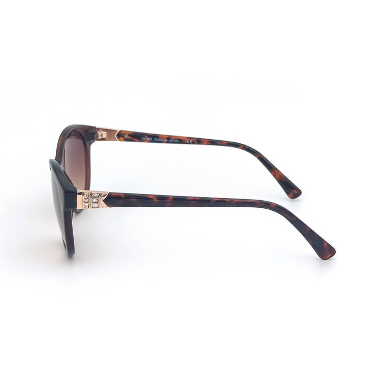 Swing Kahve Şeffaf Desenli Kadın Güneş Gözlüğü - 4