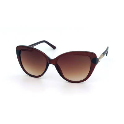 Yeni Sezon Taşlı Saplı Kahverengi Güneş Gözlüğü - Swing