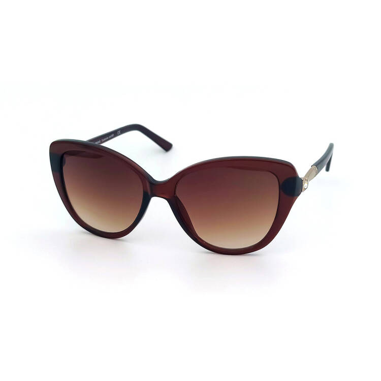 Yeni Sezon Taşlı Saplı Kahverengi Güneş Gözlüğü - 1