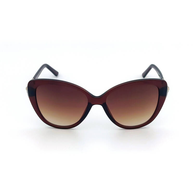 Yeni Sezon Taşlı Saplı Kahverengi Güneş Gözlüğü - 3