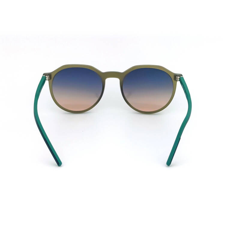 Yeşil Sap Tasarımlı Yuvarlak Güneş Gözlüğü SS 297-CRB05 - 4