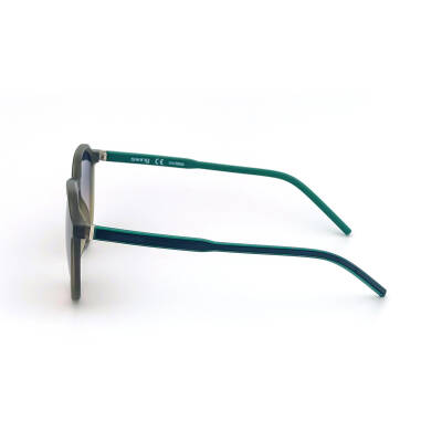 Yeşil Sap Tasarımlı Yuvarlak Güneş Gözlüğü SS 297-CRB05 - 5