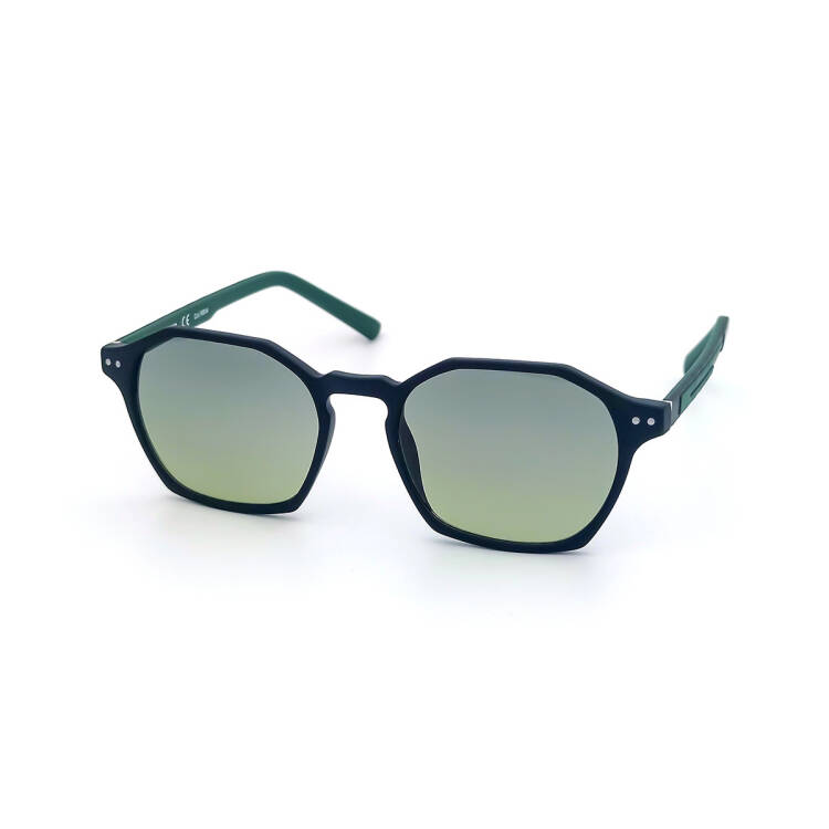 Yeşil Siyah Köşeli Tasarım Güneş Gözlüğü SS 319-CRB04 - 1